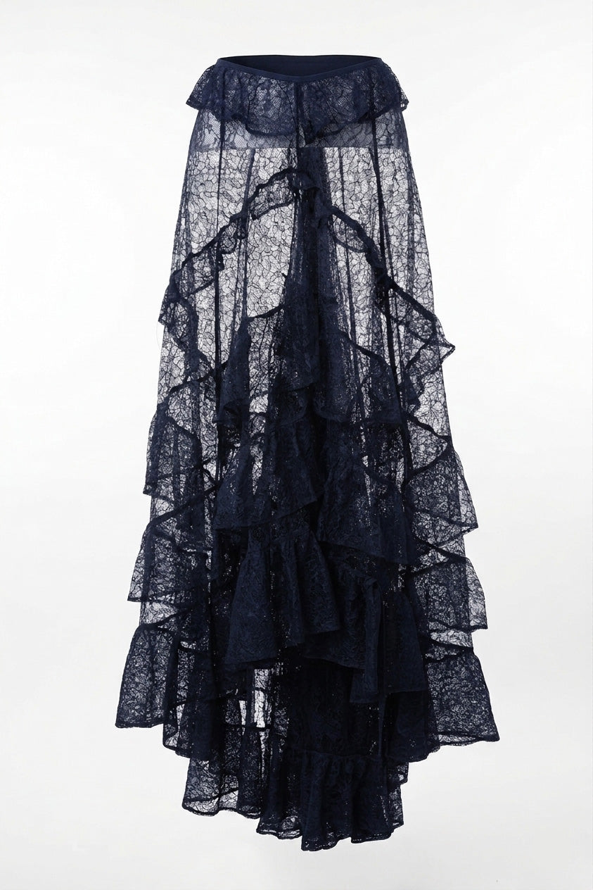 Chapel Veil Lace Maxi Skirt