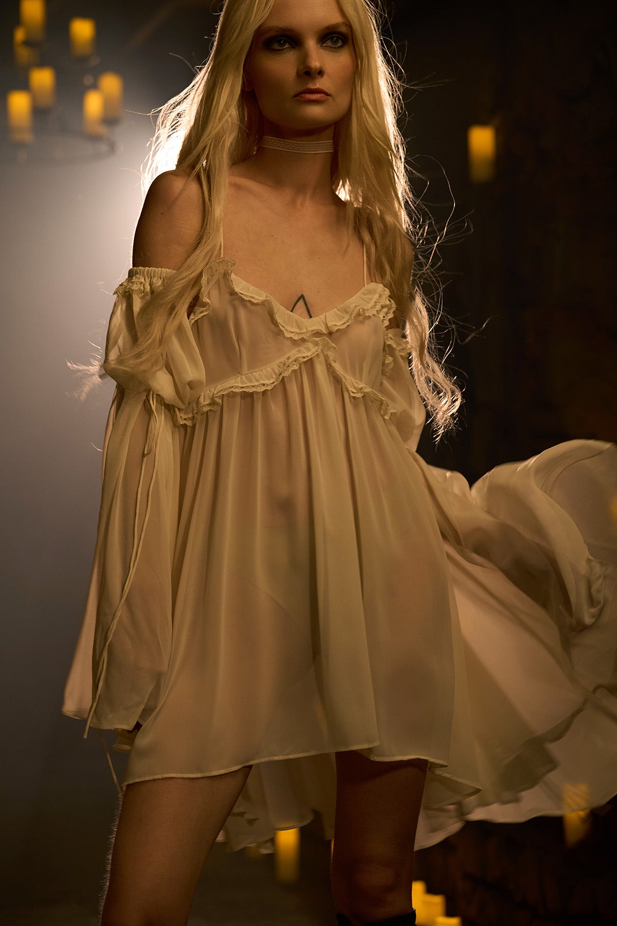 Sweet Nothings Mini Dress and Sleeves