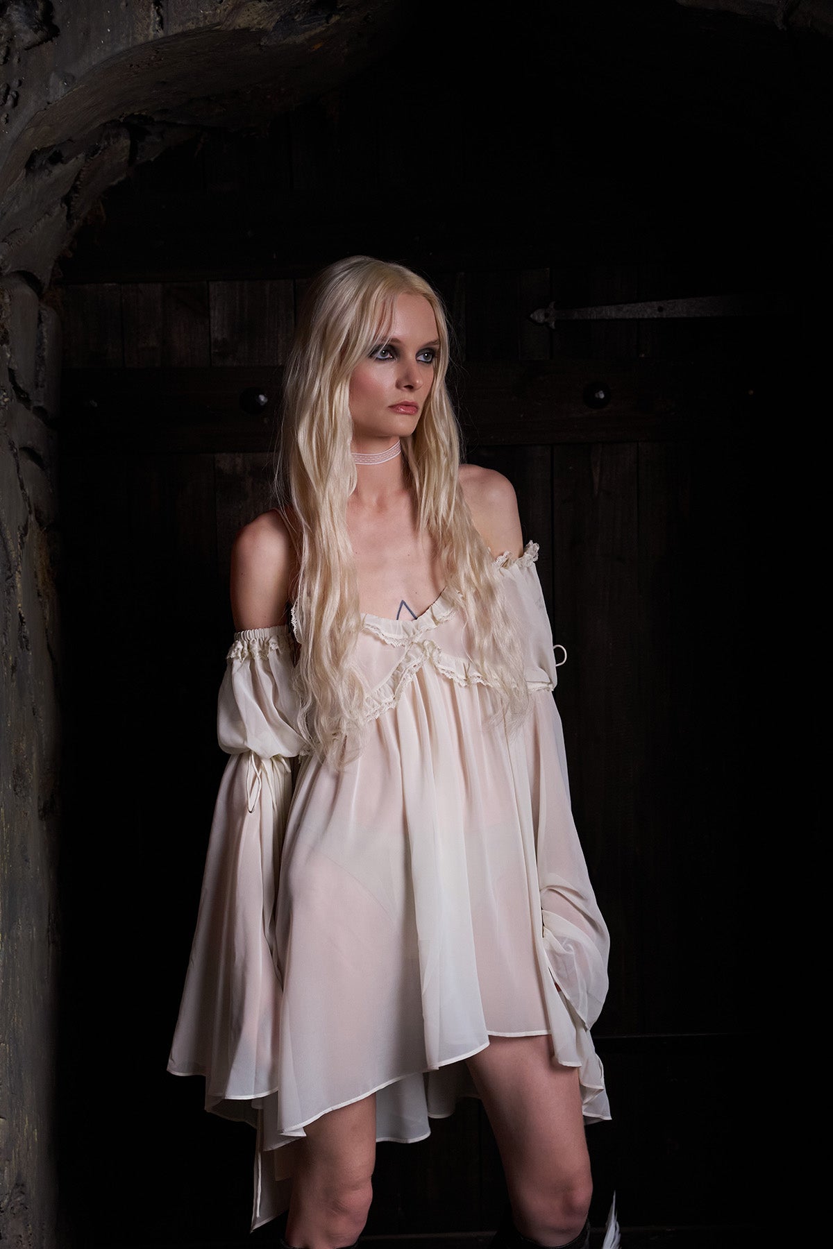 Sweet Nothings Mini Dress and Sleeves