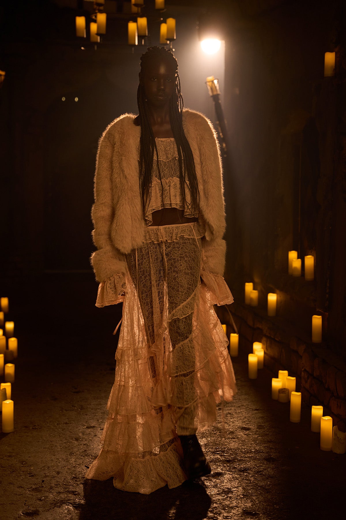 Chapel Veil Lace Poncho Top