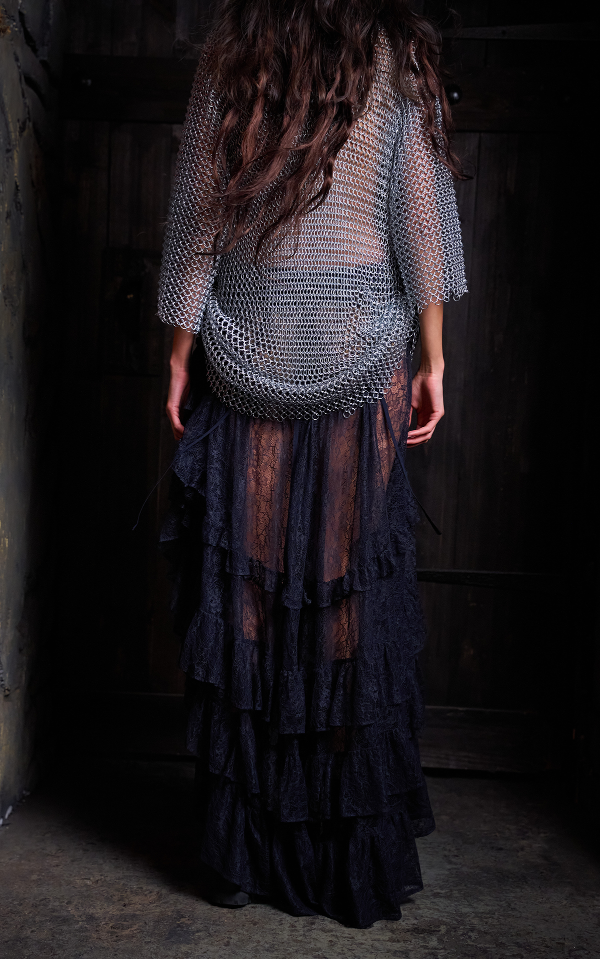 Chapel Veil Lace Maxi Skirt