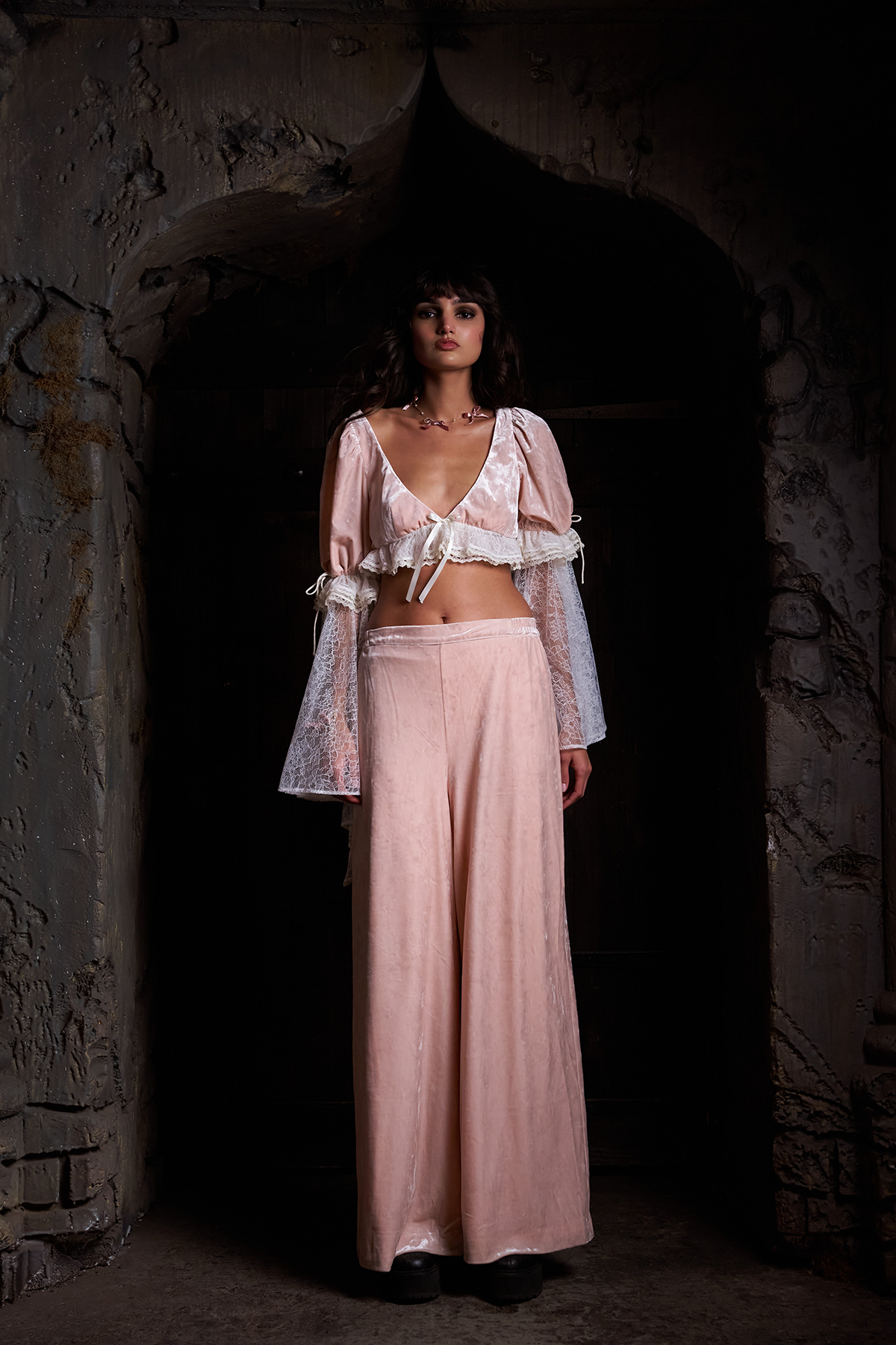 Castle Cat Wide Leg Pants