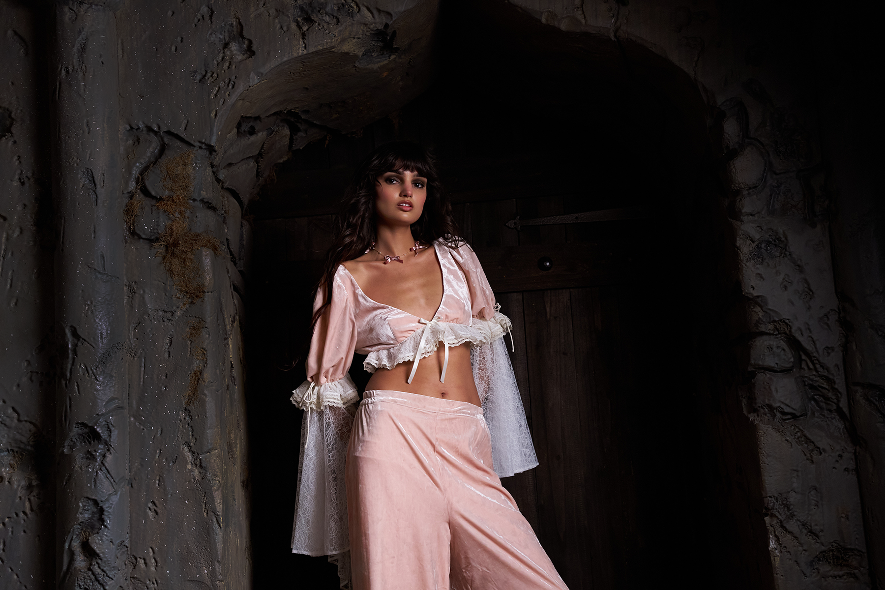 Castle Cat Wide Leg Pants