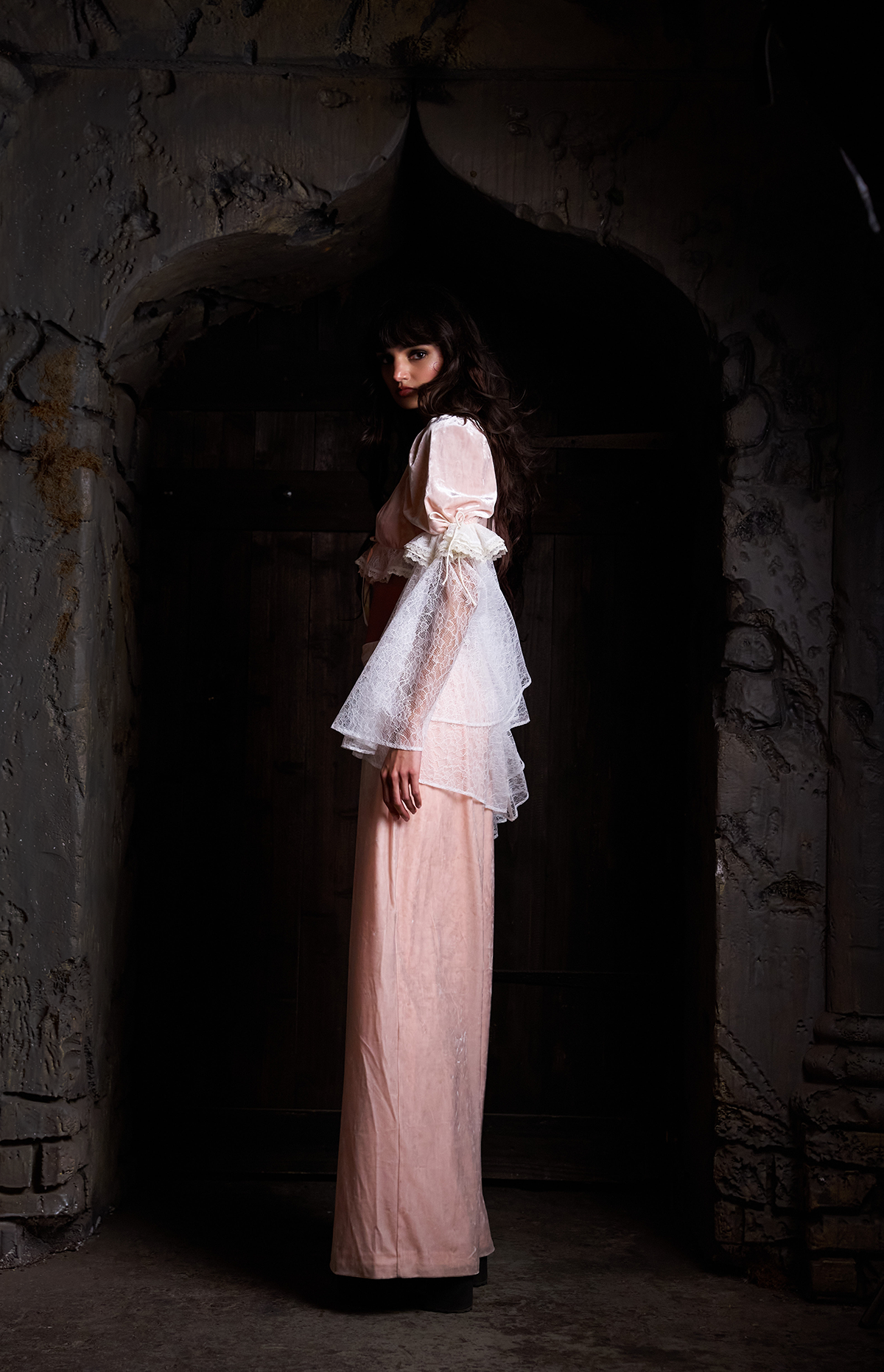 Castle Cat Wide Leg Pants