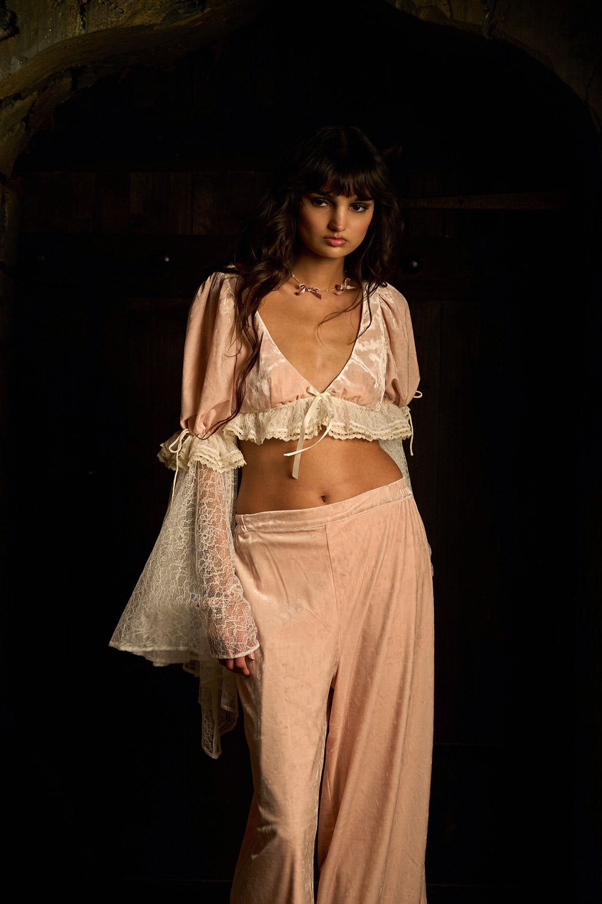Castle Cat Wide Leg Pants