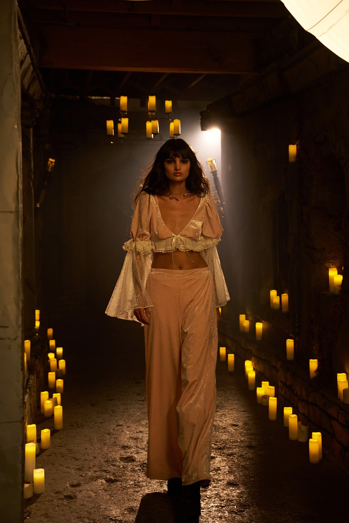 Castle Cat Wide Leg Pants