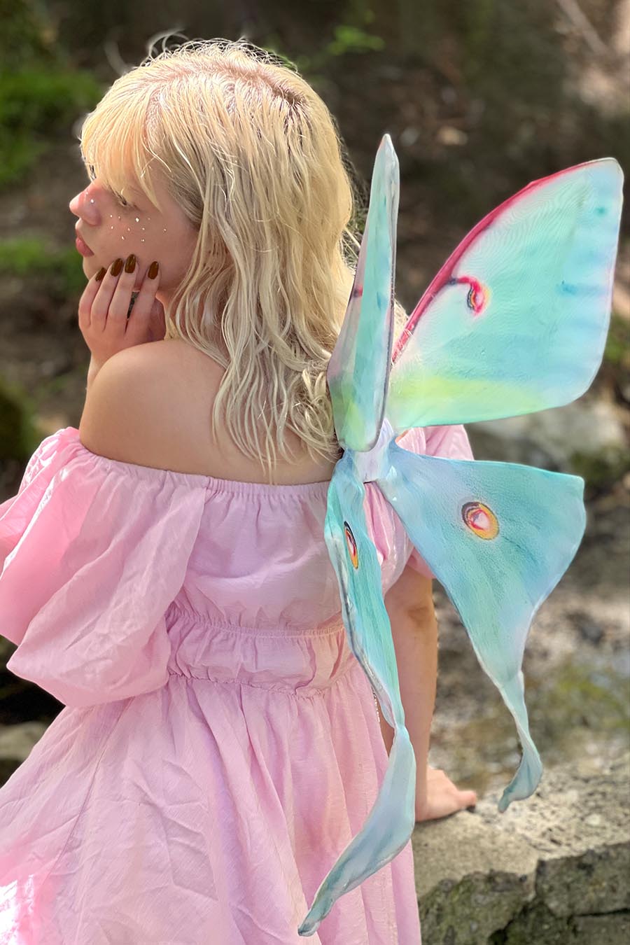 Luna Moth Floating Wings sample