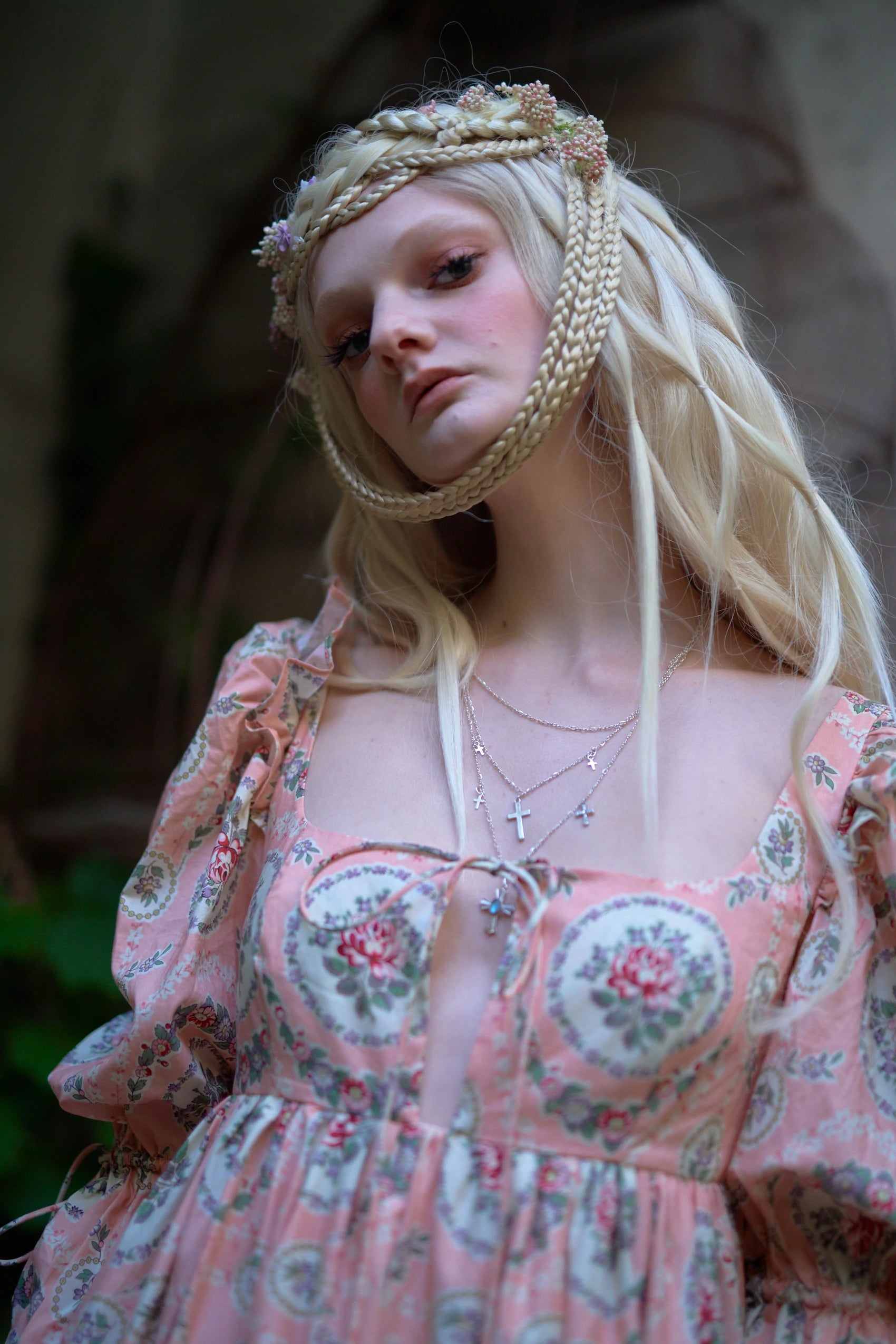 Archangel Layered Cross Necklace