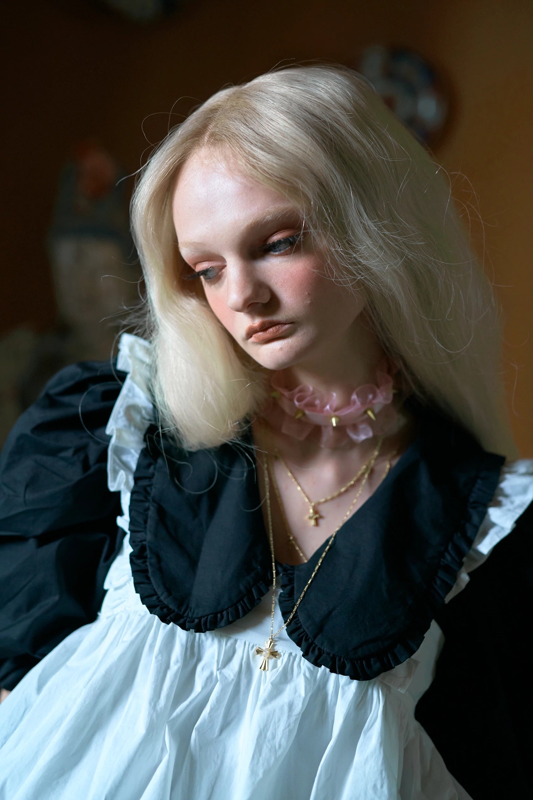 Archangel Layered Cross Necklace