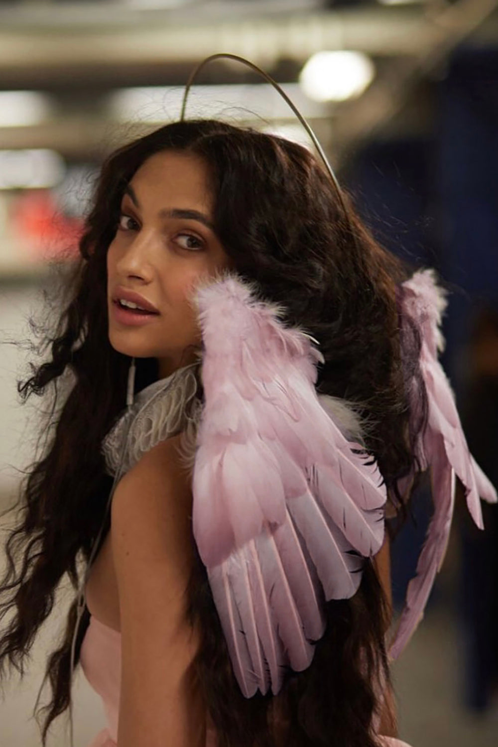Designer Made Floating Wings in Gallah Pink