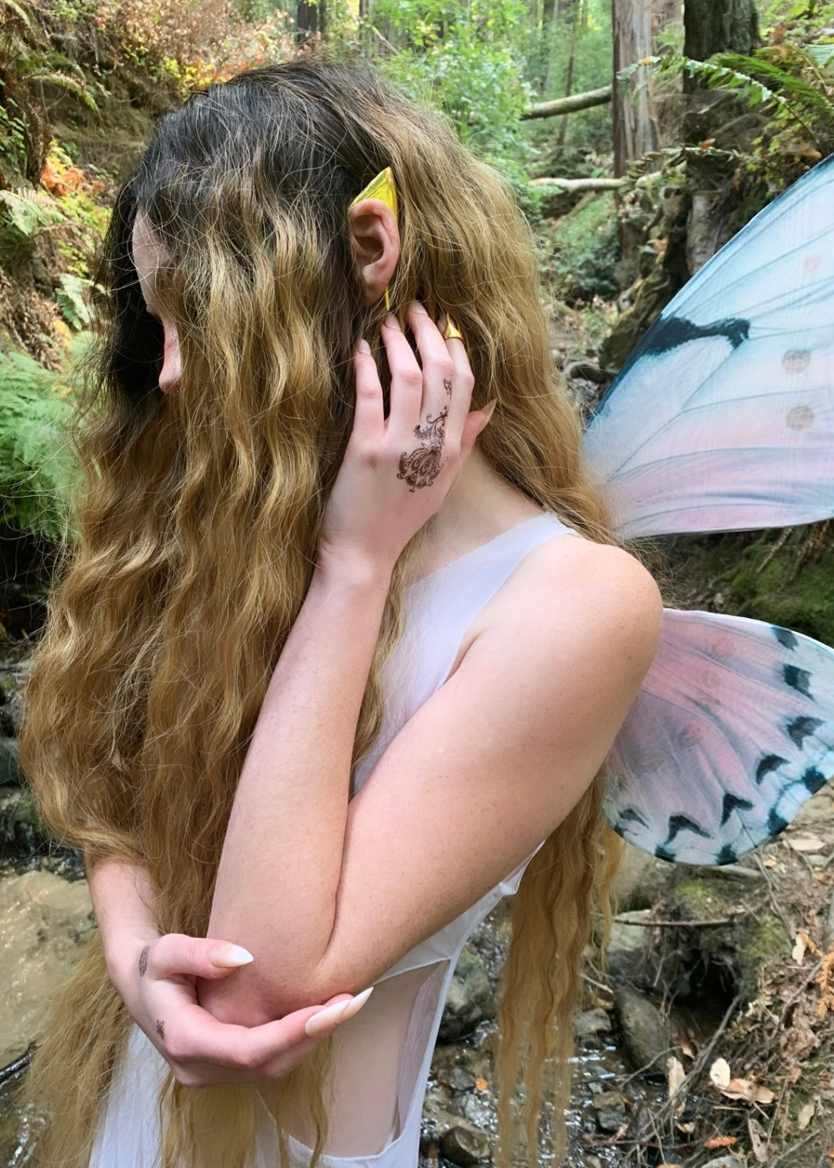Rosewater Pink Floating Butterfly Wings